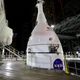 Orion in its current stacked formation atop SLS.